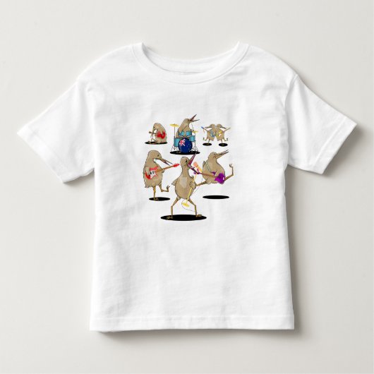 T-shirt Pour Les Tous Petits NZ Music Kiwi (Devant)