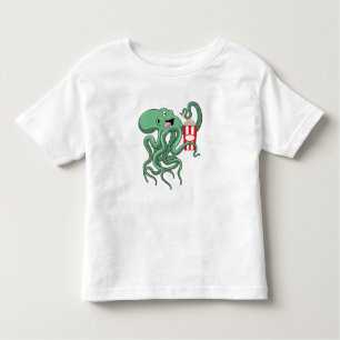 T-shirt Pour Les Tous Petits Octopus avec Popcorn