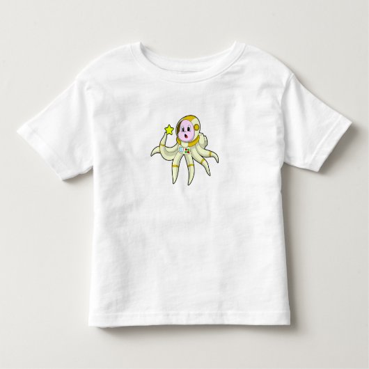 T-shirt Pour Les Tous Petits Octopus comme plongeur avec étoile (Devant)