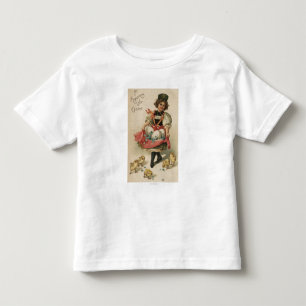 T-shirt Pour Les Tous Petits Oeufs de fille avec poussins