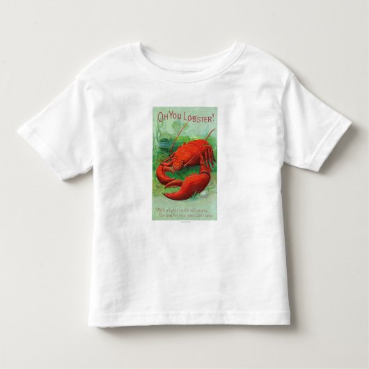 T-shirt Pour Les Tous Petits Oh vous scène de homard (Devant)