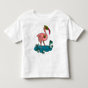 T-shirt Pour Les Tous Petits Oiseau mécanique, Robot mécanique Flamant rose ros