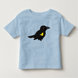 T-shirt Pour Les Tous Petits Oiseau-noir à épaules jaunes