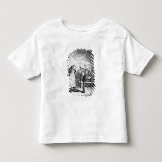 T-shirt Pour Les Tous Petits Oliver demandant plus (Devant)