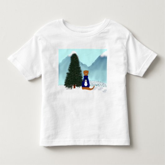 T-shirt Pour Les Tous Petits Oliver Trouve Son Arbre De Noël (Devant)