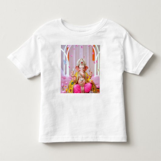 T-shirt Pour Les Tous Petits ✨ Om Ganesh – Divine Symbol of Wisdom & Prosperity (Devant)
