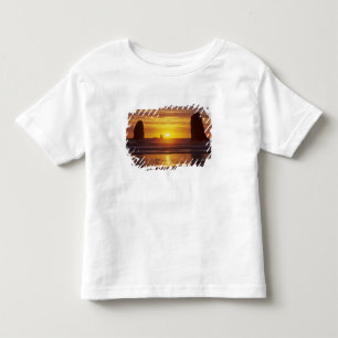 T-shirt Pour Les Tous Petits OR, côte de l'Oregon, Cannon Beach, piles de mer à