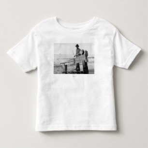 T-shirt Pour Les Tous Petits Or de lavage de mineur en photographie de l'Alaska