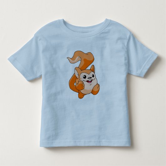 T-shirt Pour Les Tous Petits Orange de Meerca (Devant)