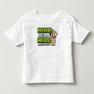 T-shirt Pour Les Tous Petits Ours Boo Boo Bonjour Bonjour Bonjour De Jellystone