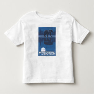 T-shirt Pour Les Tous Petits Ours dans le clair de lune - parc national de