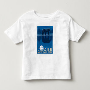 T-shirt Pour Les Tous Petits Ours dans le clair de lune - parc national de
