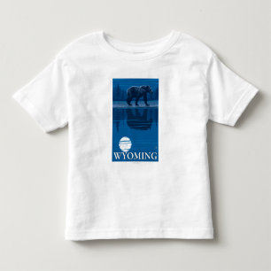 T-shirt Pour Les Tous Petits Ours dans le clair de lune - Wyoming