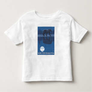 T-shirt Pour Les Tous Petits Ours dans MoonlightSouth Dakota