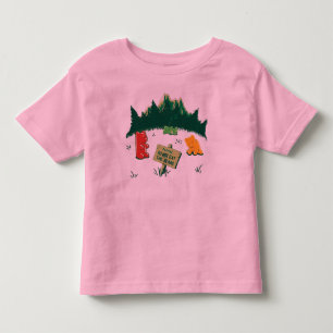 T-shirt Pour Les Tous Petits Ours drôles de gelée aux montagnes