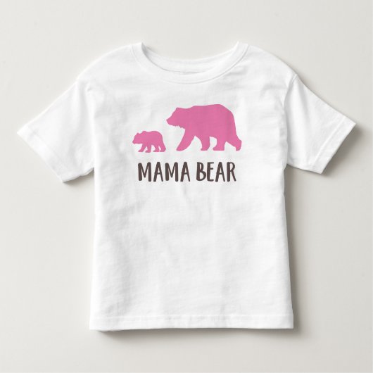 T-shirt Pour Les Tous Petits Ours Mama, Ours Cube, Ours Mignonne, Ours Petit (Devant)