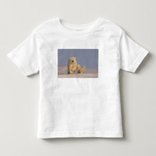 T-shirt Pour Les Tous Petits ours polaire, Ursus maritimus, truie avec nouveau-
