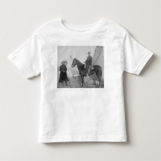T-shirt Pour Les Tous Petits Ours "rocheux" d'Oglala en chef avec le blanc (Devant)