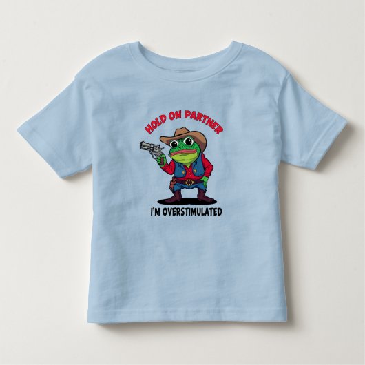T-shirt Pour Les Tous Petits Overstimulated Cowboy Frog (Devant)