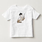 T-shirt Pour Les Tous Petits Owl as Teacher with Pointer (Devant)