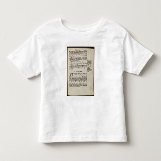 T-shirt Pour Les Tous Petits Page des textes de vieux testament (Devant)