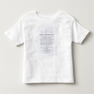 T-shirt Pour Les Tous Petits Page titre, 'de la vie de Samuel Johnson