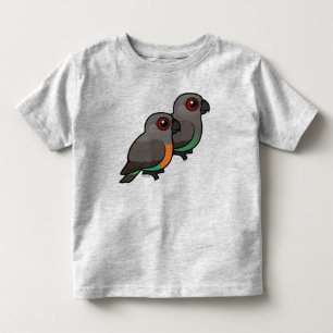 T-shirt Pour Les Tous Petits paires Rouge-gonflées de perroquet
