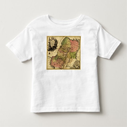T-shirt Pour Les Tous Petits PalestinePanoramic MapPalestine 4 (Devant)