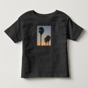 T-shirt Pour Les Tous Petits Palmiers Au Coucher De Soleil