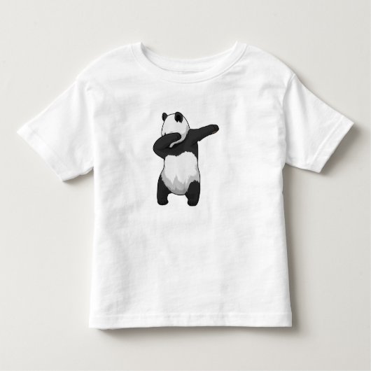 T-shirt Pour Les Tous Petits Panda à Hip hop Dance Dab (Devant)