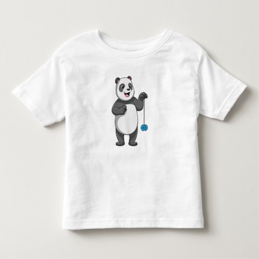 T-shirt Pour Les Tous Petits Panda avec Yo-yo (Devant)