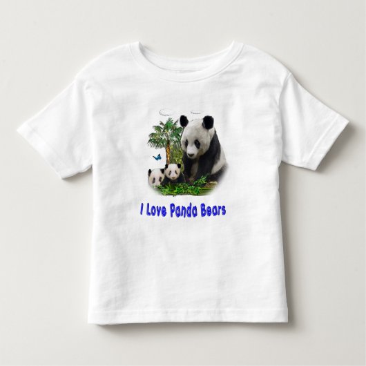T-shirt Pour Les Tous Petits Panda Bears (Devant)