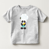 T-shirt Pour Les Tous Petits Panda cuisine, Panda Cuisson, Tablier, Épingle (Devant)