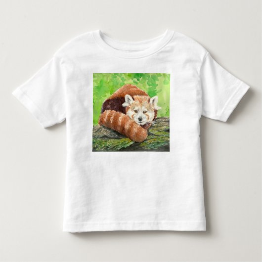 T-shirt Pour Les Tous Petits Panda rouge (Devant)