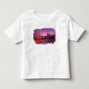 T-shirt Pour Les Tous Petits Panorama de Manhattan et fleuve Hudson, New York,