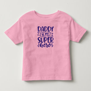 T-shirt Pour Les Tous Petits Papa Est Mon Super Héros Cadeau de la Fête du Pè