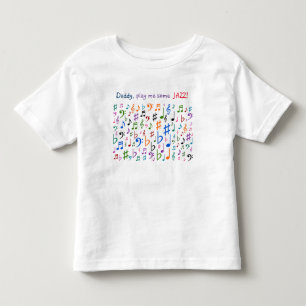T-shirt Pour Les Tous Petits Papa, joue-moi du JAZZ !