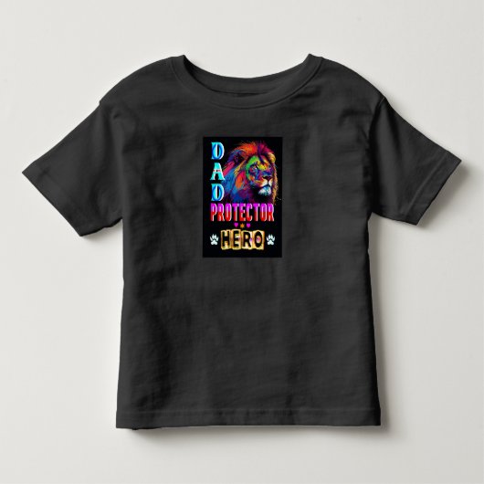 T-shirt Pour Les Tous Petits Papa Protector Hero (Devant)