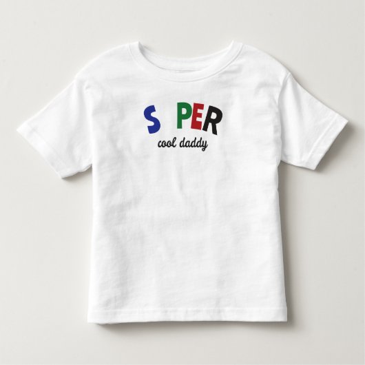 T-shirt Pour Les Tous Petits Papa super cool (Devant)