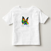 T-shirt Pour Les Tous Petits Papillon avec arc-en-ciel (Devant)