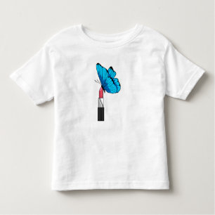 T-shirt Pour Les Tous Petits Papillon avec bâton à lèvres