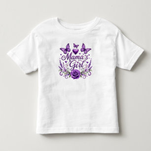 T-shirt Pour Les Tous Petits Papillon fille à maman design floral aquarelle