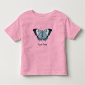 T-shirt Pour Les Tous Petits Papillons mauve violet rose et turquoise (Devant)