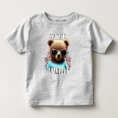 T-shirt Pour Les Tous Petits Papy robuste petit-fils (Devant)