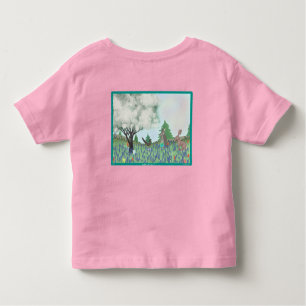 T-shirt Pour Les Tous Petits Pâques au Texas - Rose