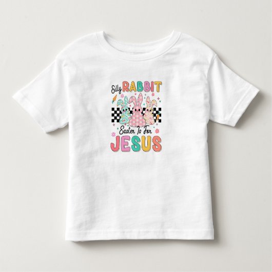 T-shirt Pour Les Tous Petits Pâques de lapin idiot (Devant)