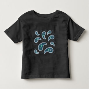 T-shirt Pour Les Tous Petits Paramecia Paisley Protozoan Biologie Science Sombr