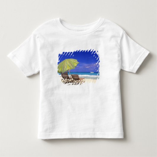T-shirt Pour Les Tous Petits Parapluie de plage, Abaco, Bahamas (Devant)