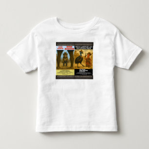 T-shirt Pour Les Tous Petits Parodie d'affiche de film animalier western