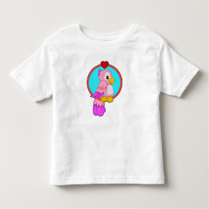 T-shirt Pour Les Tous Petits Parrot au coeur